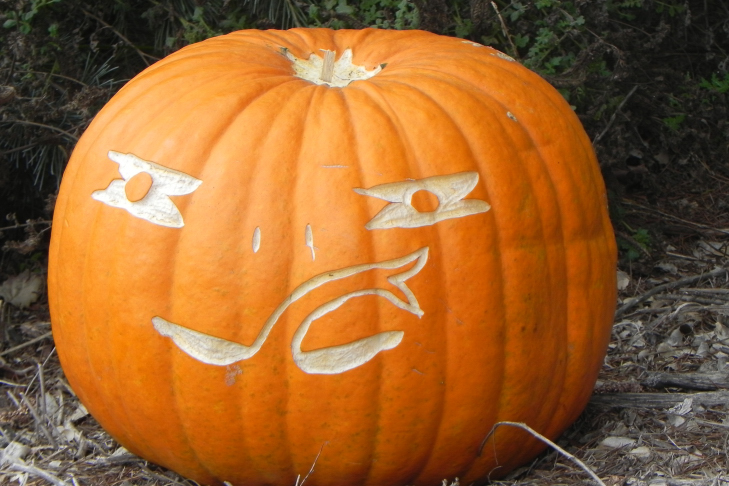 Pumpkin Carving Idea Snake Tounge